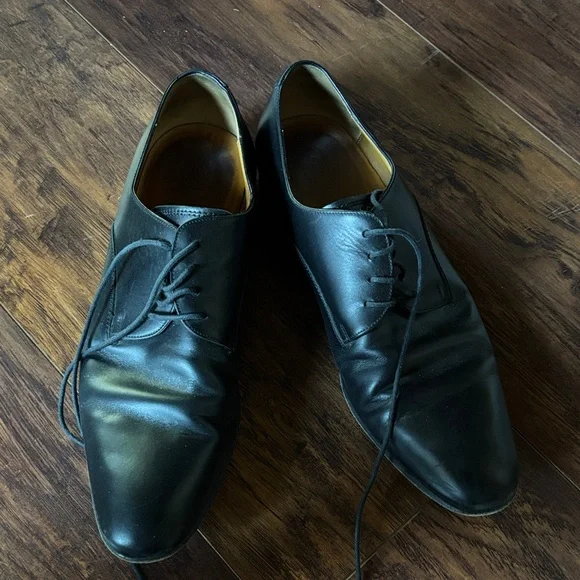 Gucci Black Leather Men's Oxfords